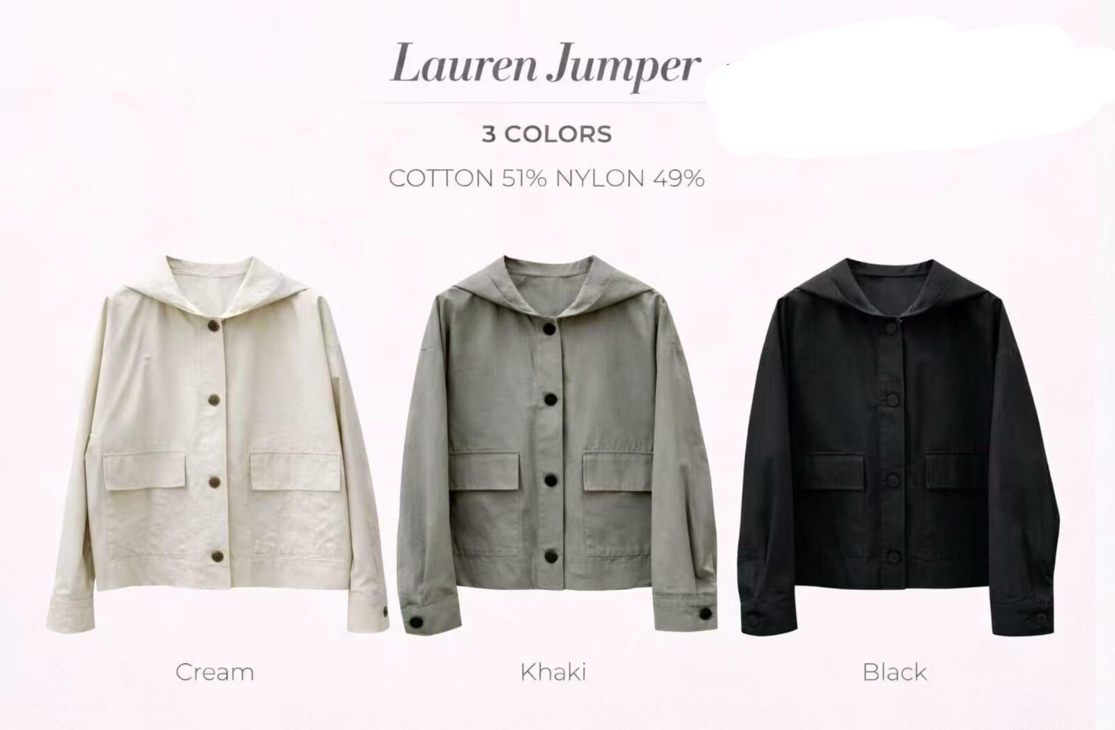 MA5501 連帽反蓋口袋外套 *特價* (優惠碼同充值購物金不適用)