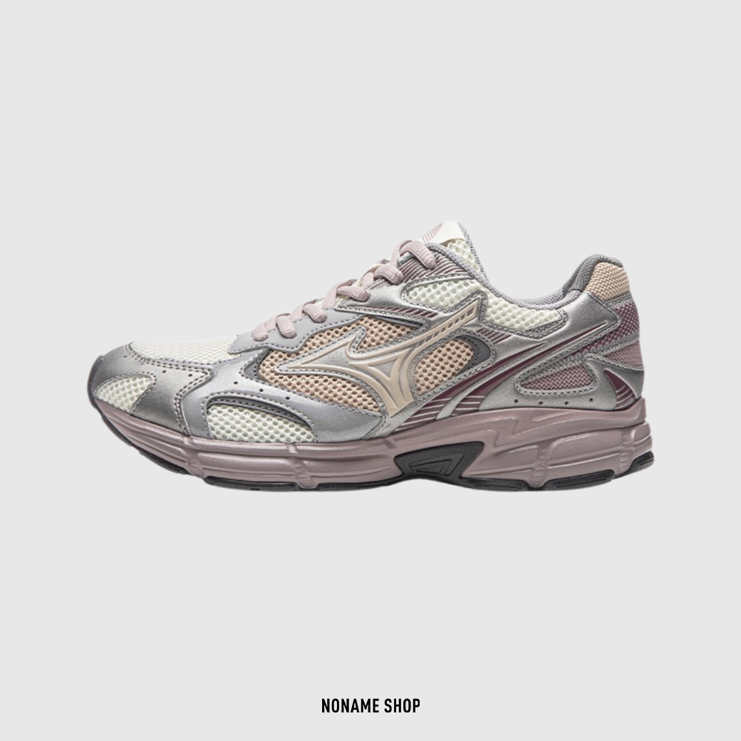 MIZUNO SPEED 2K 美津濃 復古 網布 跑鞋 奶油 銀 粉紫 (女款)