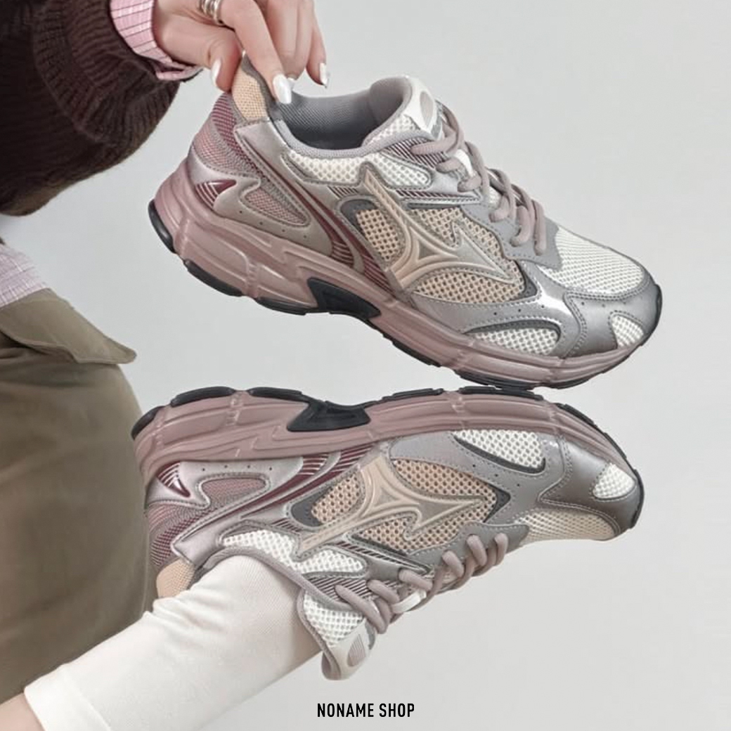 MIZUNO SPEED 2K 美津濃 復古 網布 跑鞋 奶油 銀 粉紫 (女款)