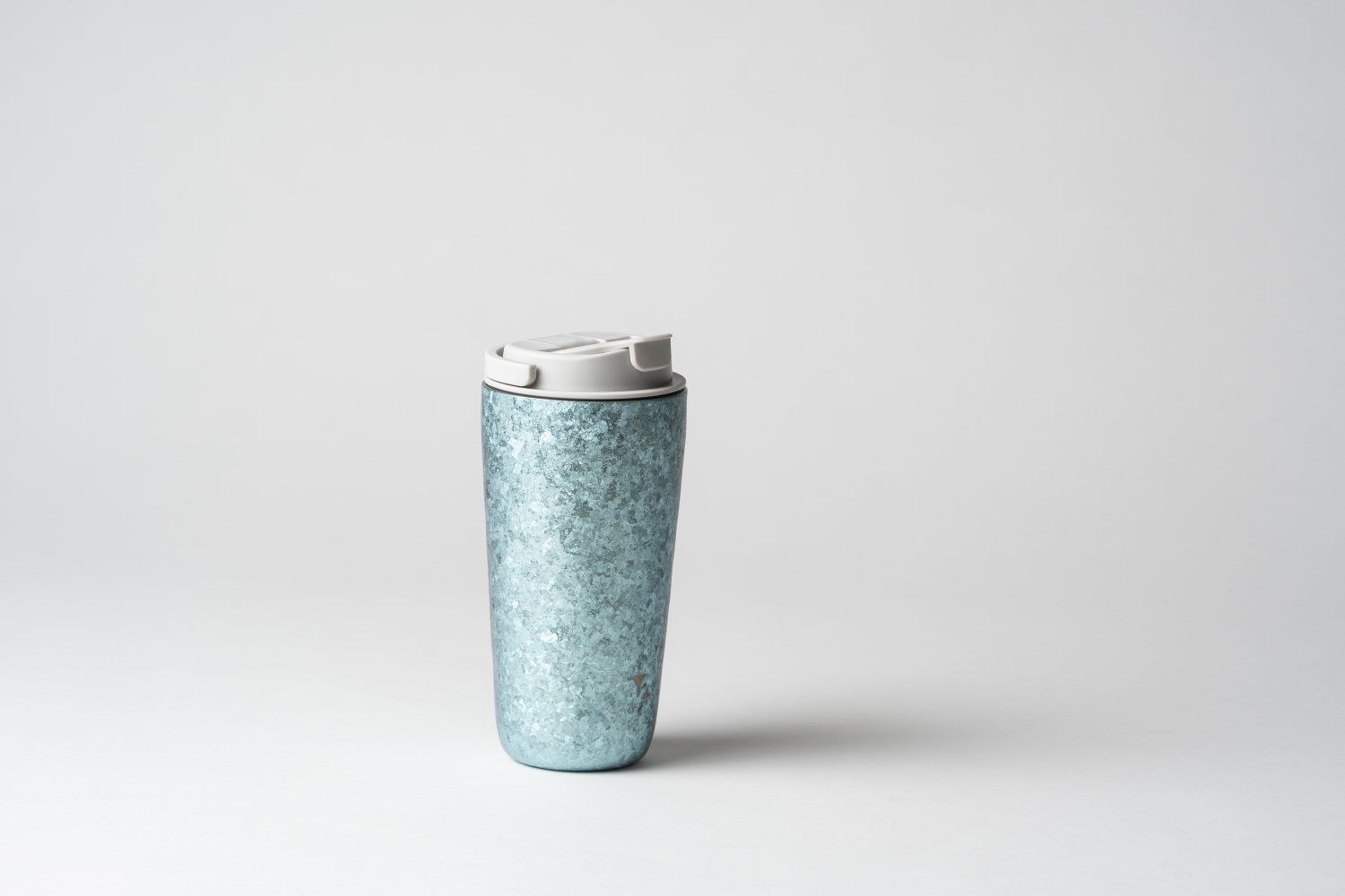 純鈦跳跳杯 MINI｜晶鈦系列｜水嵐青Ｘ雲霧灰蓋