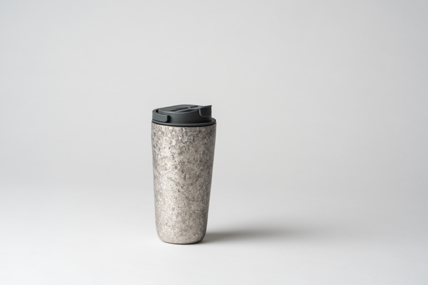 純鈦跳跳杯 MINI｜晶鈦系列｜羽霧銀Ｘ航太灰蓋