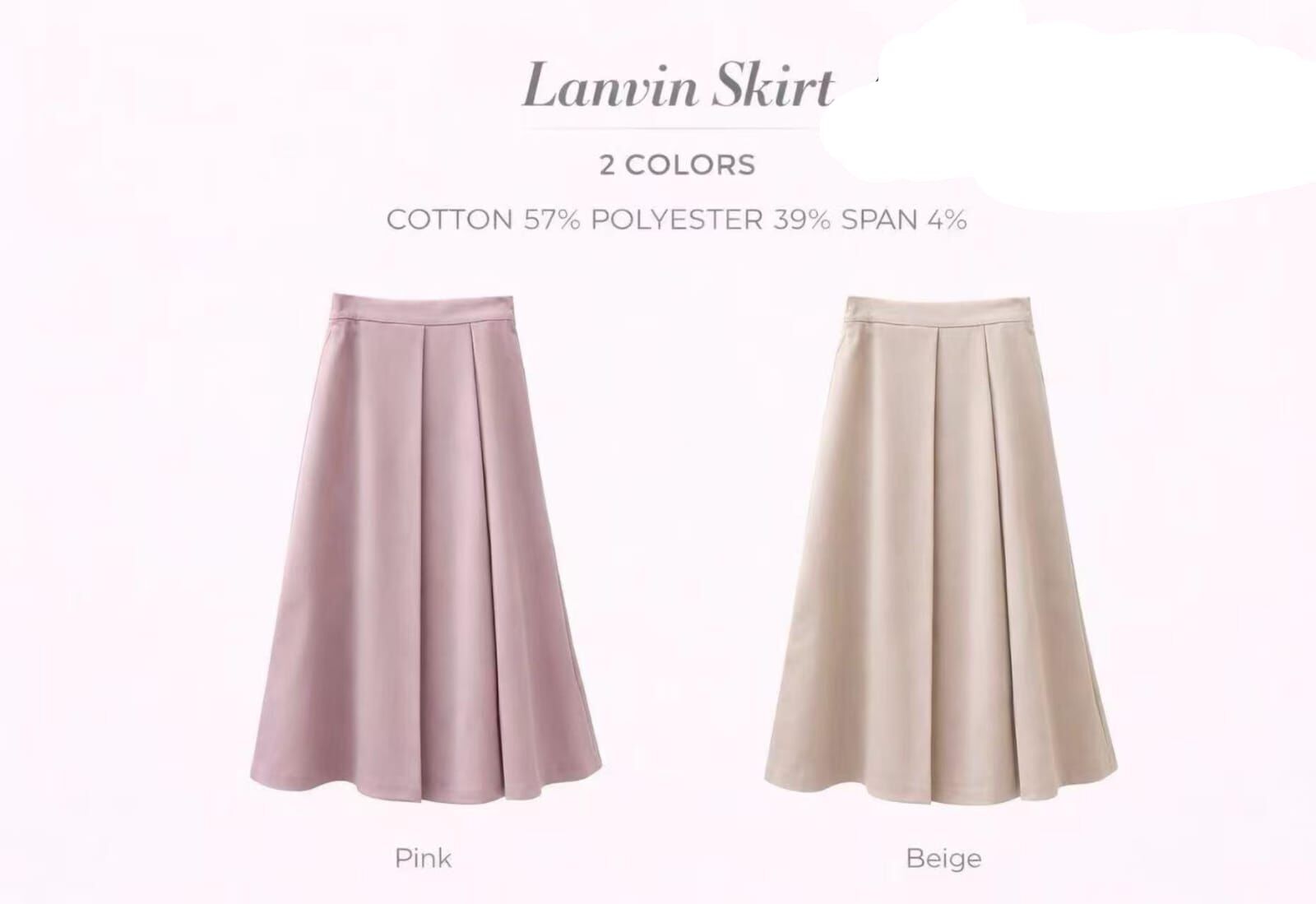 MA5505 優雅內摺長裙 *特價* (優惠碼同充值購物金不適用)