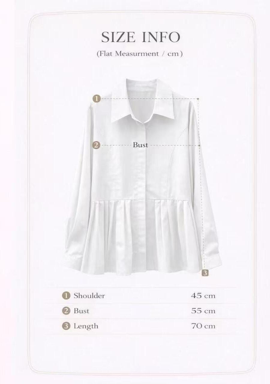 MA5507 百褶裙襬恤衫 *特價* (優惠碼同充值購物金不適用)