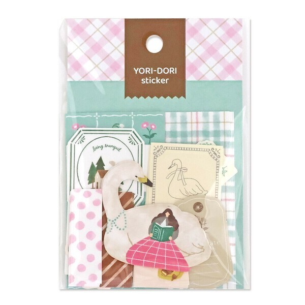 MIND WAVE 貼紙包: YORI DORI 82560 天鵝和閱讀