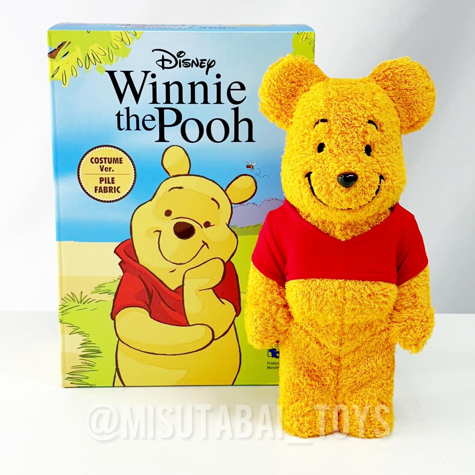 (OPENED BOX) 400% Be@rbrick  Winnie the Pooh COSTUME Ver.(PILE FABRIC)