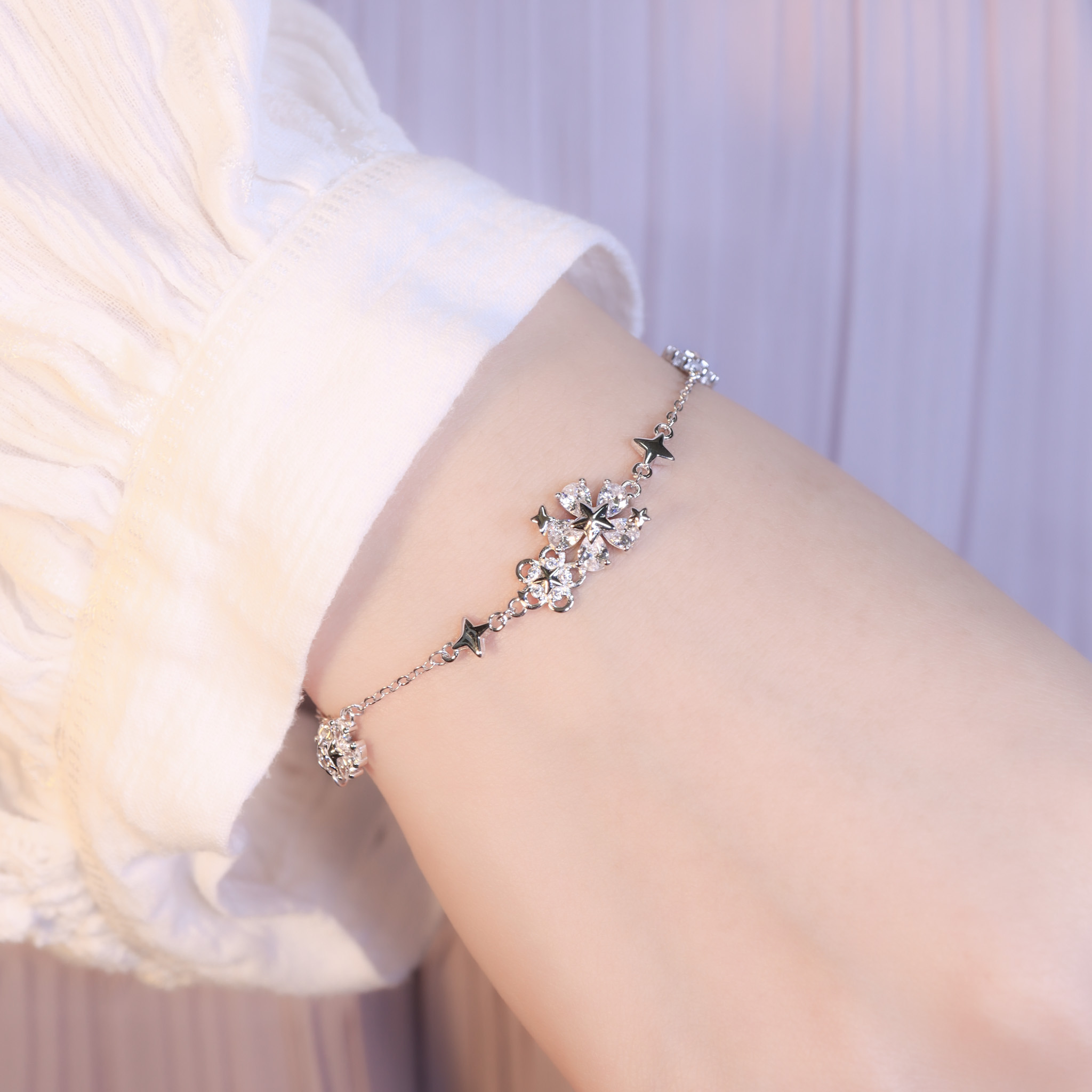 | 925純銀・白金 | 幸福的陪伴手鏈 | BR1493 |