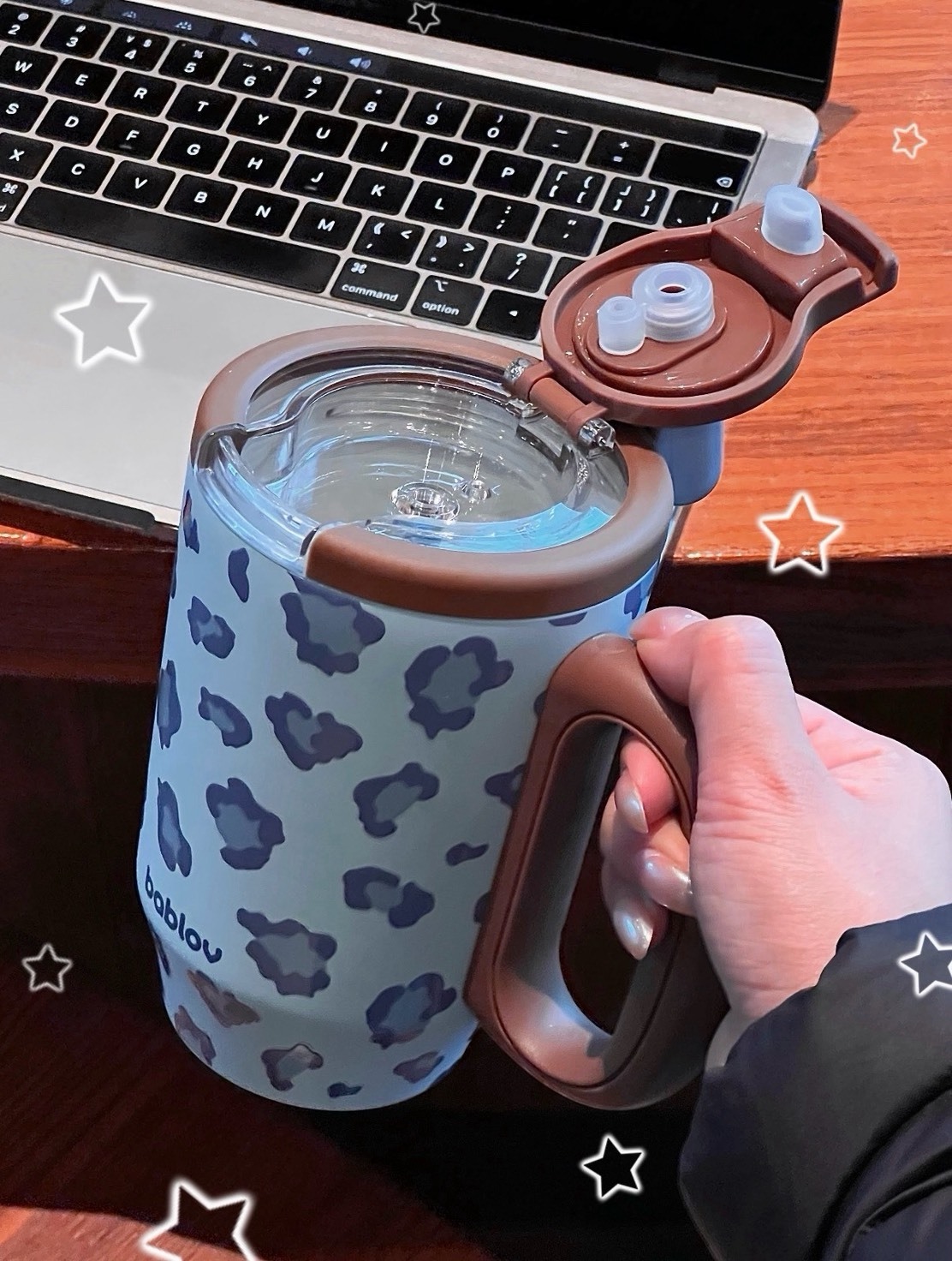 <單個免運🐆> bablov 豹紋二代水杯 680ml