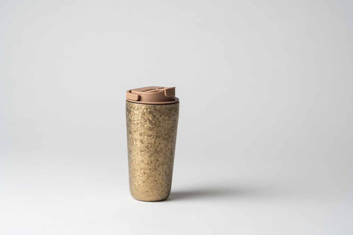 純鈦跳跳杯 MINI｜晶鈦系列｜銅箔金Ｘ奶茶卡蓋