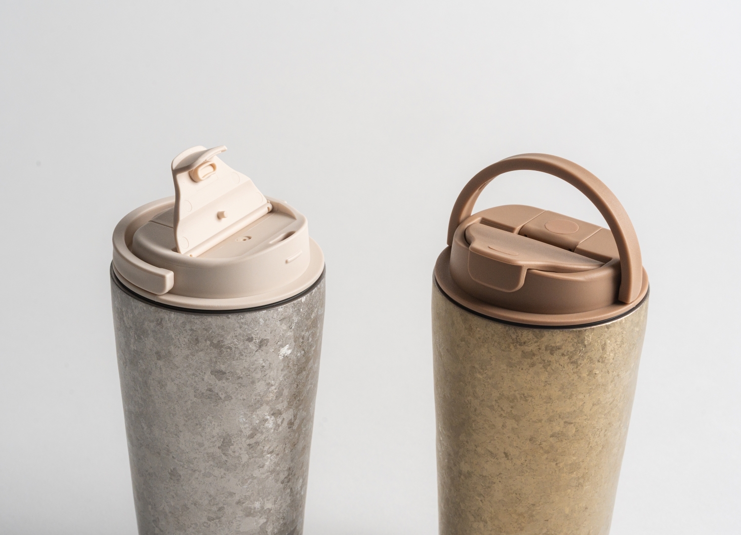 純鈦跳跳杯 MINI｜晶鈦系列｜銅箔金Ｘ奶茶卡蓋