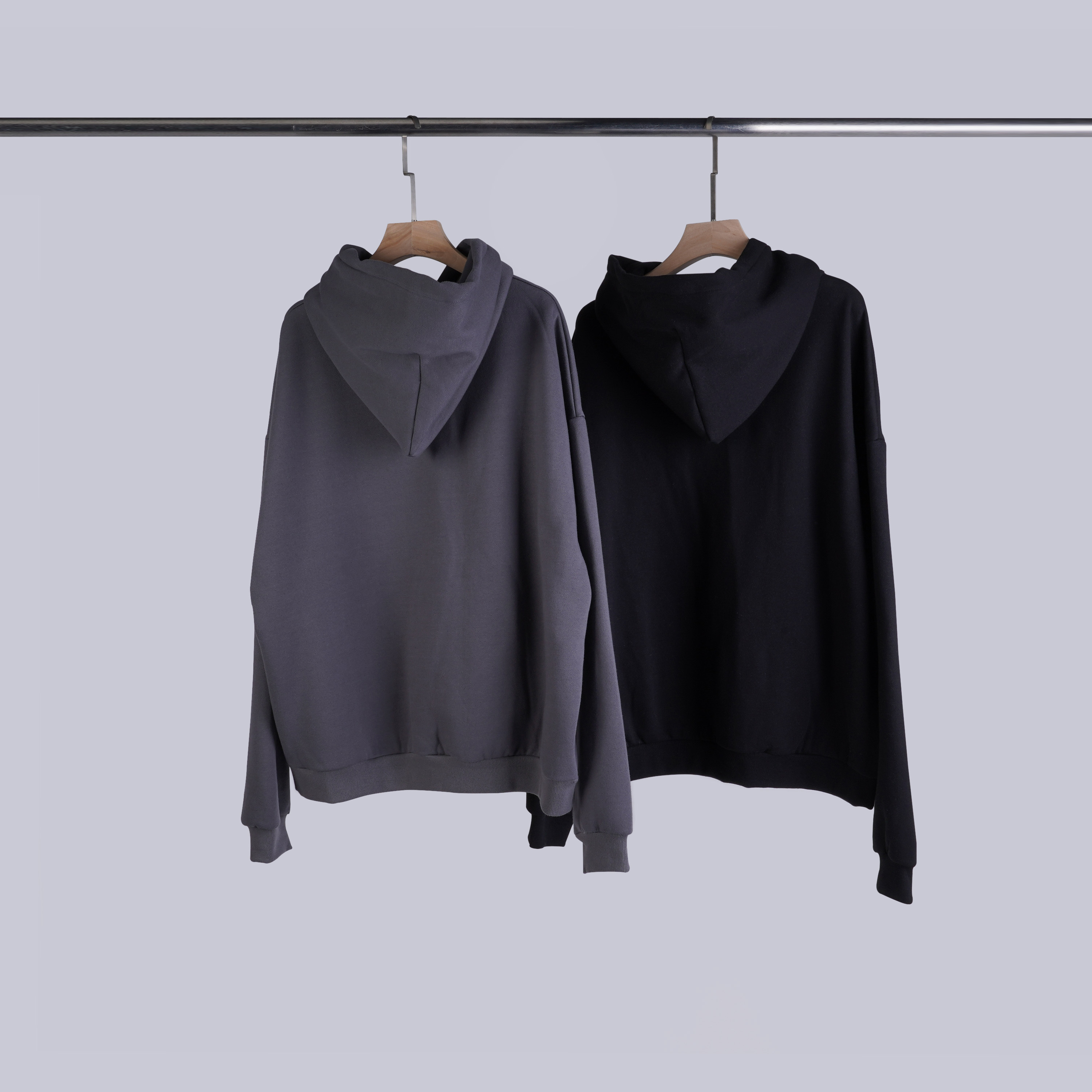 設計感弧度拉鍊連帽T | 2色