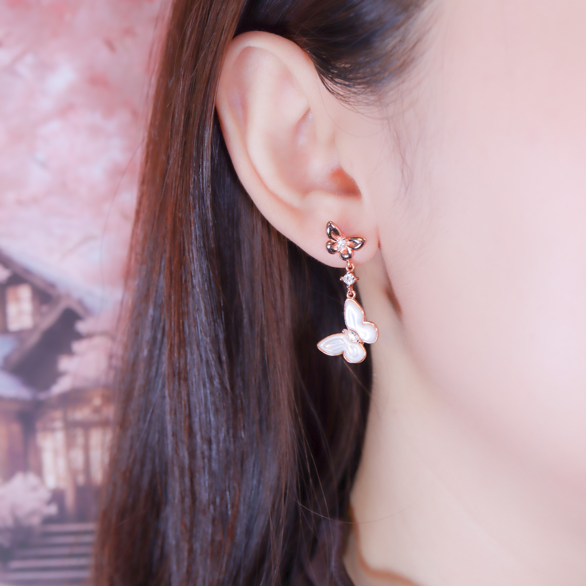 | 925純銀・玫瑰金 | 同頻的我們耳環2.0 | EA1118 |