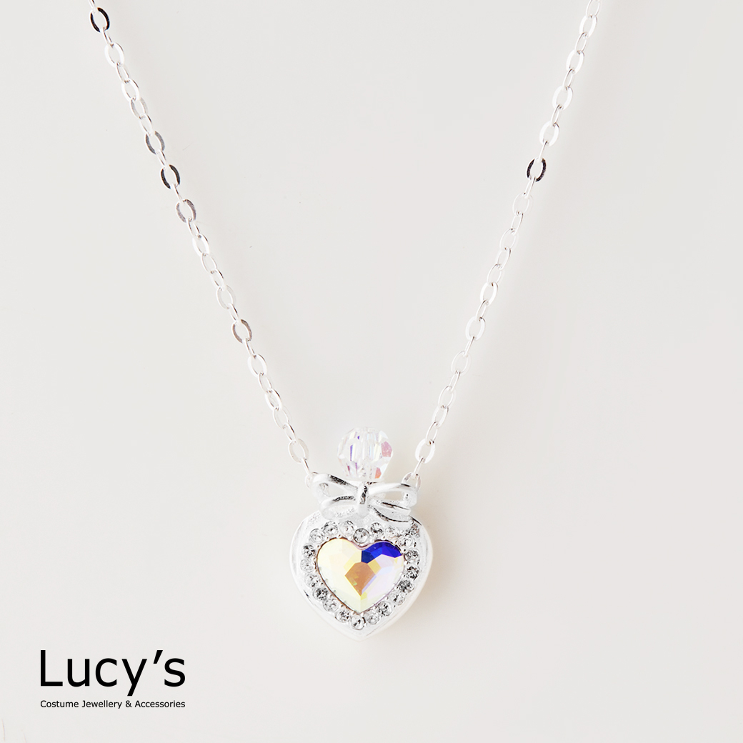 Lucy's-925純銀愛心香水瓶項鍊(129679)
