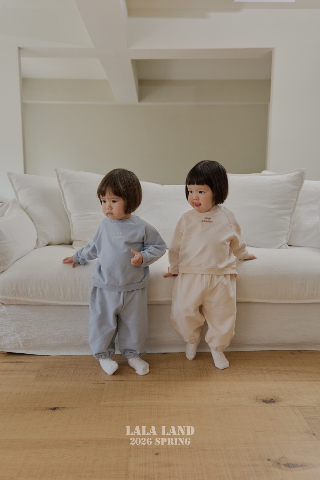 韓國🇰🇷 LALA LAND 刺繡英字休閒套裝(12m/18m)