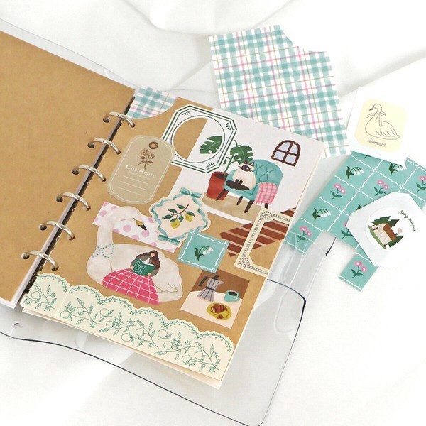 MIND WAVE 貼紙包: YORI DORI 82560 天鵝和閱讀