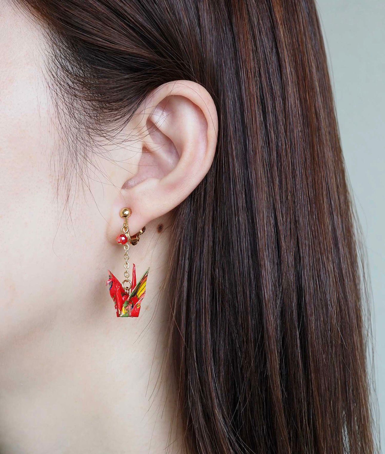 【預購】JN020303 日本祝福紙鶴耳環/耳夾