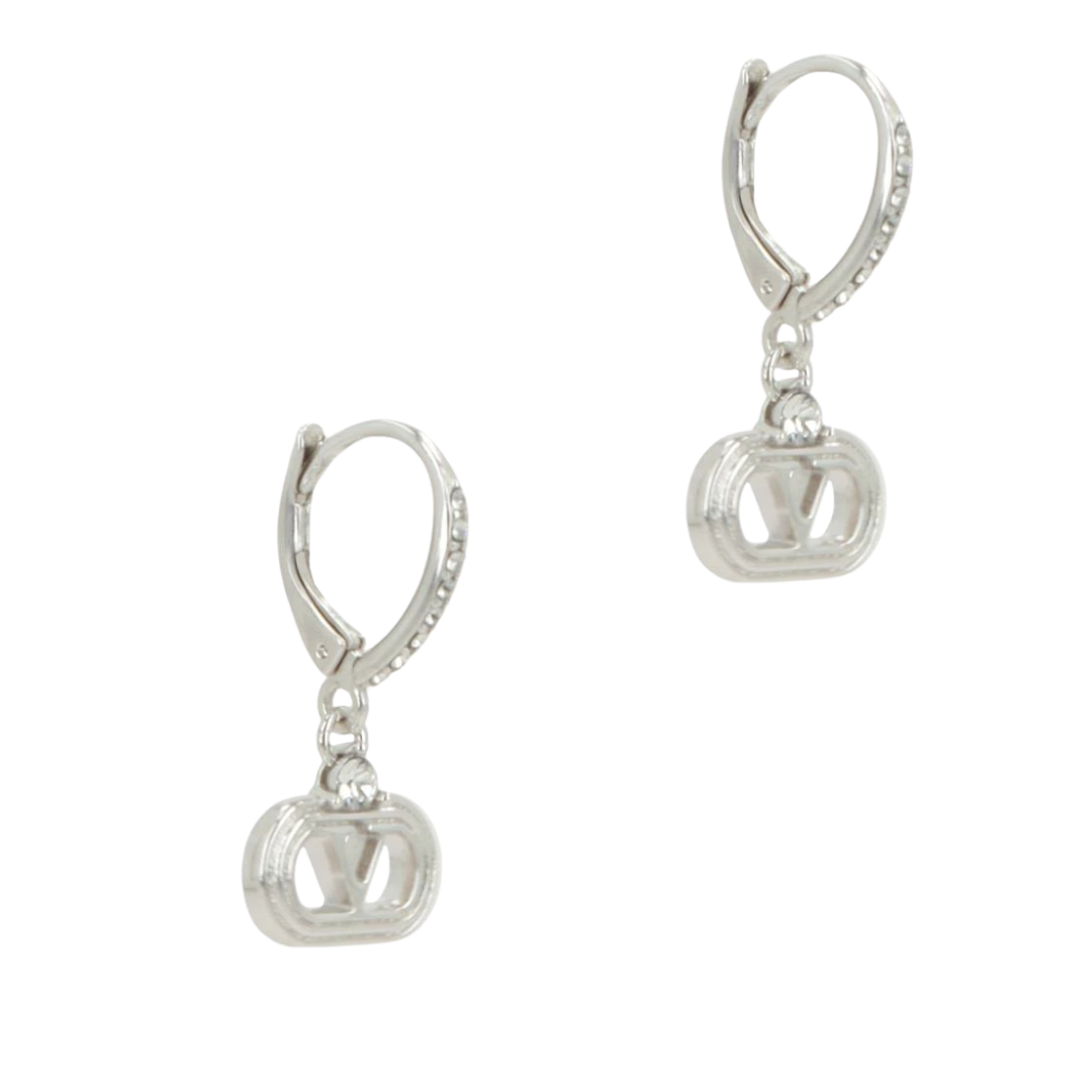 1FF0101-308 [VALENTINO GARAVANI] Ovalette Earrings In Metal And Swarovski® Crystals Ovalette Earrings In Metal And Swarovski® Crystals (SS26) #8W2J0AI3QEU-DFH (A-EU-E)