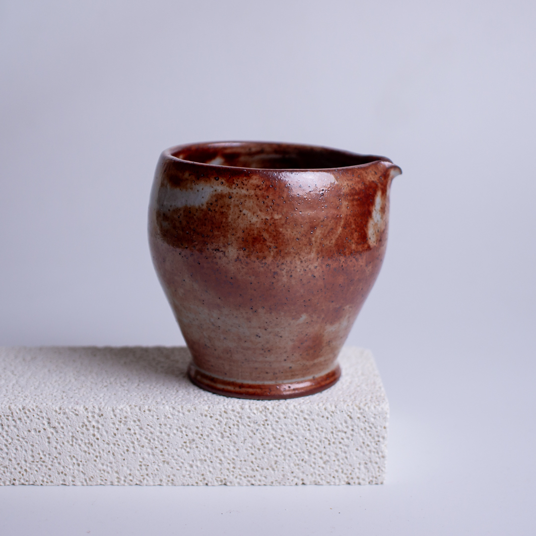 Rustic Reduction Firing Pitcher