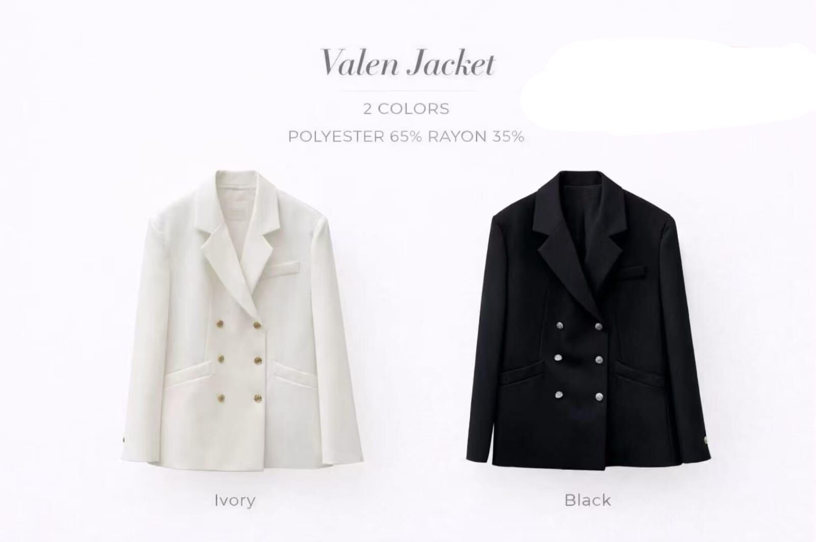 MA5525 雙排扣西裝外套 *特價* (優惠碼同充值購物金不適用)