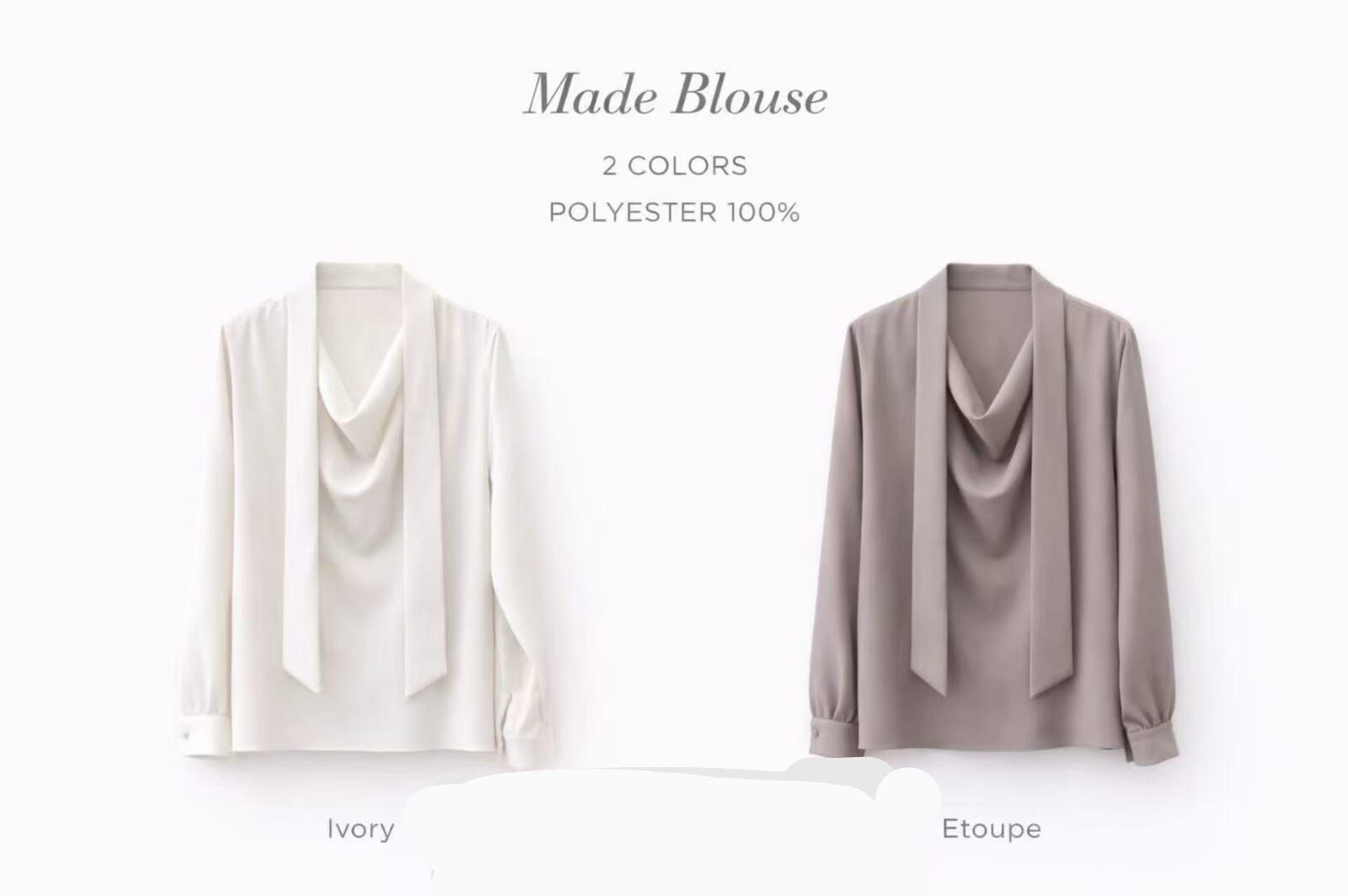 MA5527 領巾垂墜上衣 *特價* (優惠碼同充值購物金不適用)