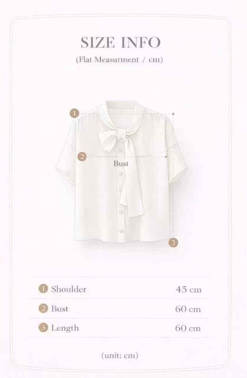 MA5528 雙蝴蝶結鈕扣上衣 *特價* (優惠碼同充值購物金不適用)