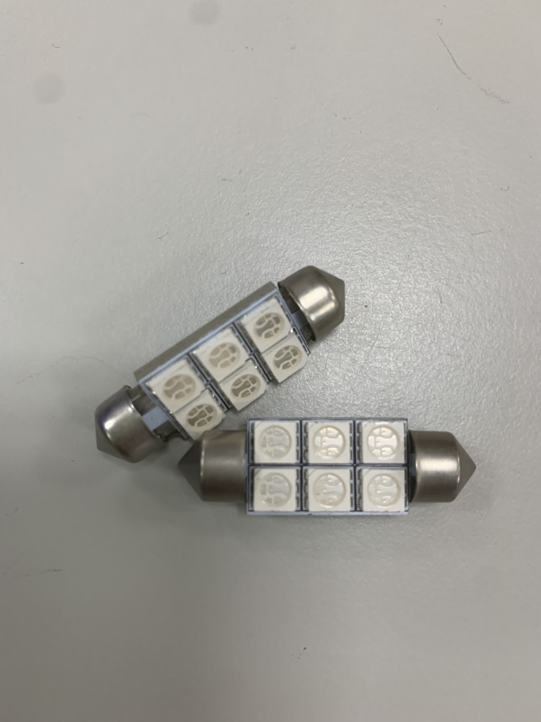 【庫存出清】雙尖 36MM 5050 6晶 SMD LED 藍光 室內燈 (七天保固)