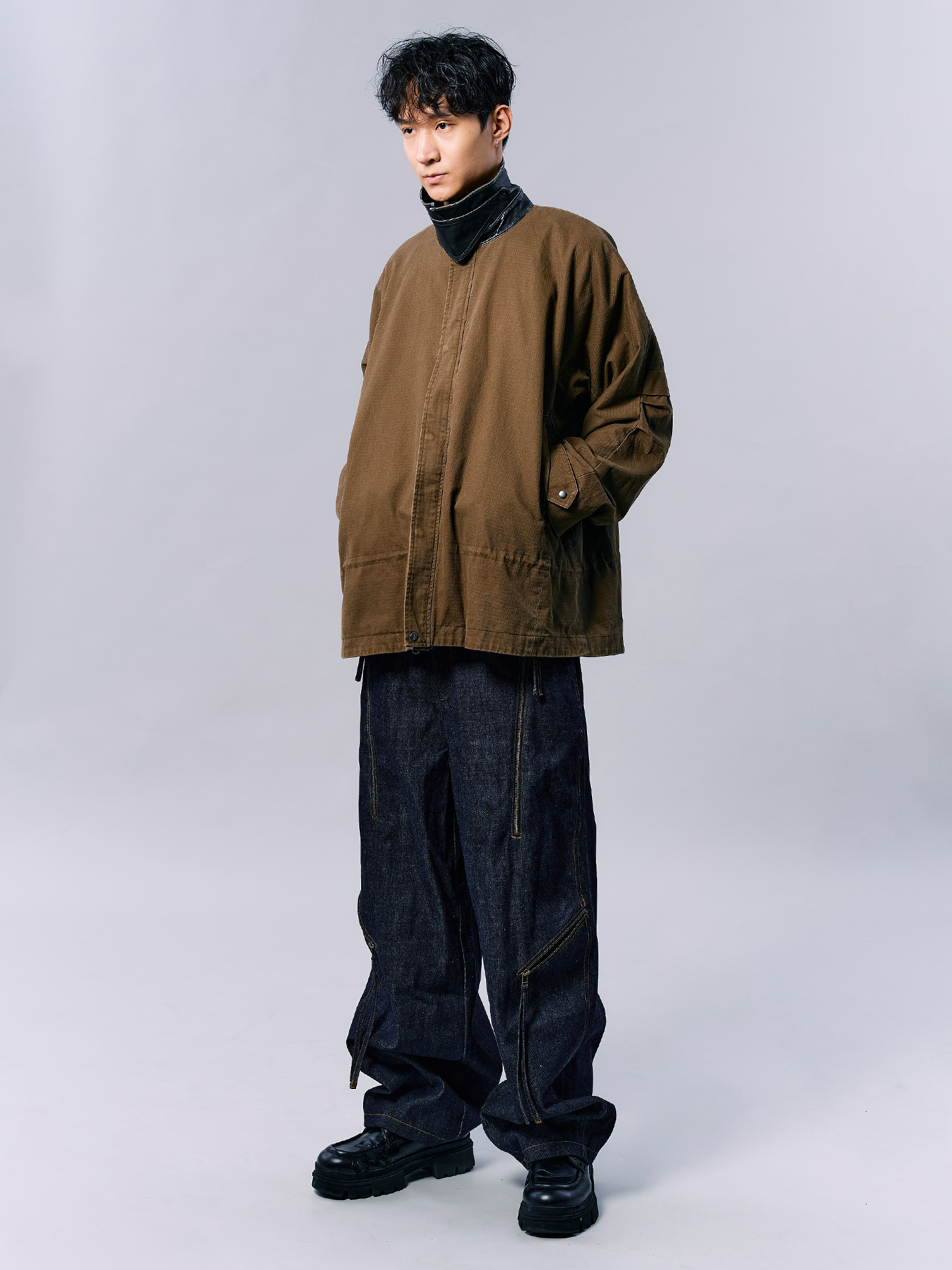 LOOSE FIT A-LINE “TSFM” COAT