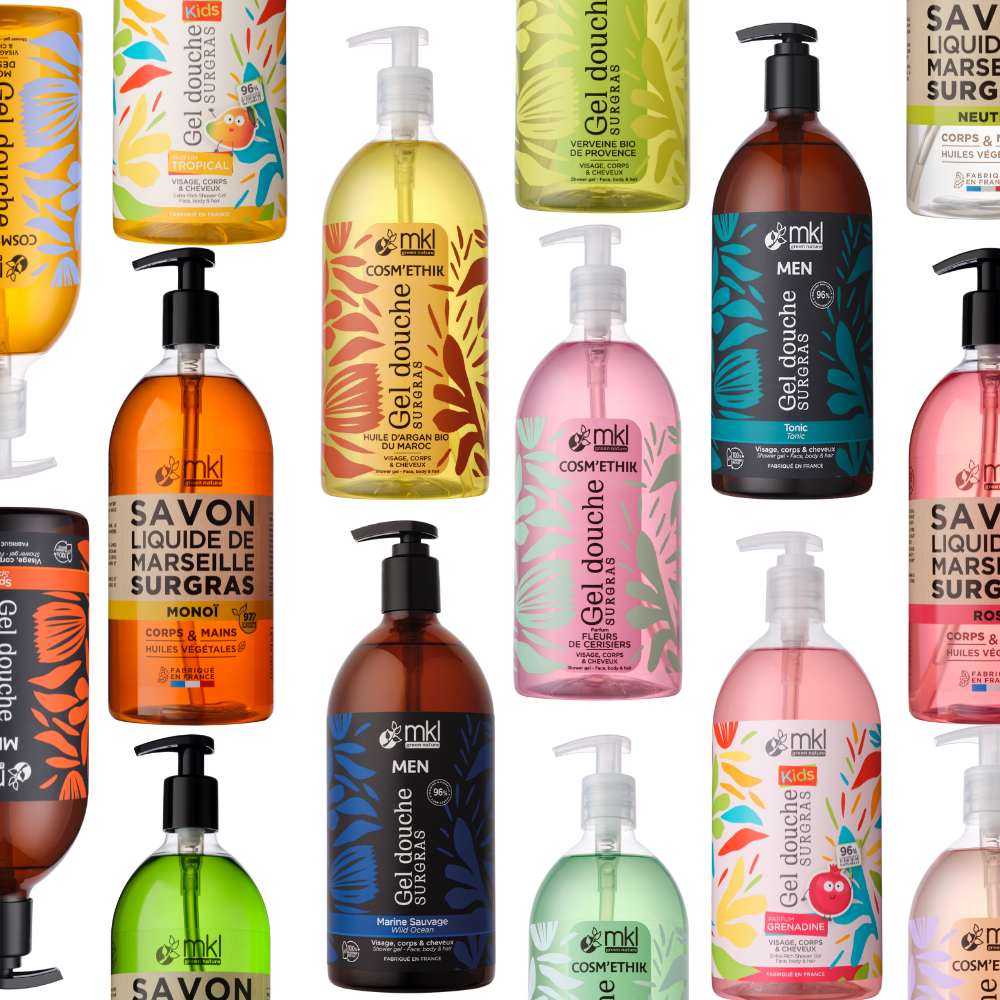 MKL 植萃沐浴露&液體馬賽皂｜1L家庭號