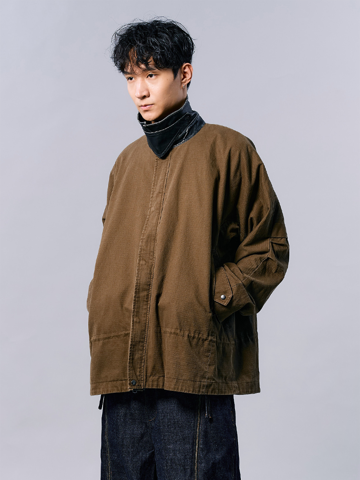 LOOSE FIT A-LINE “TSFM” COAT