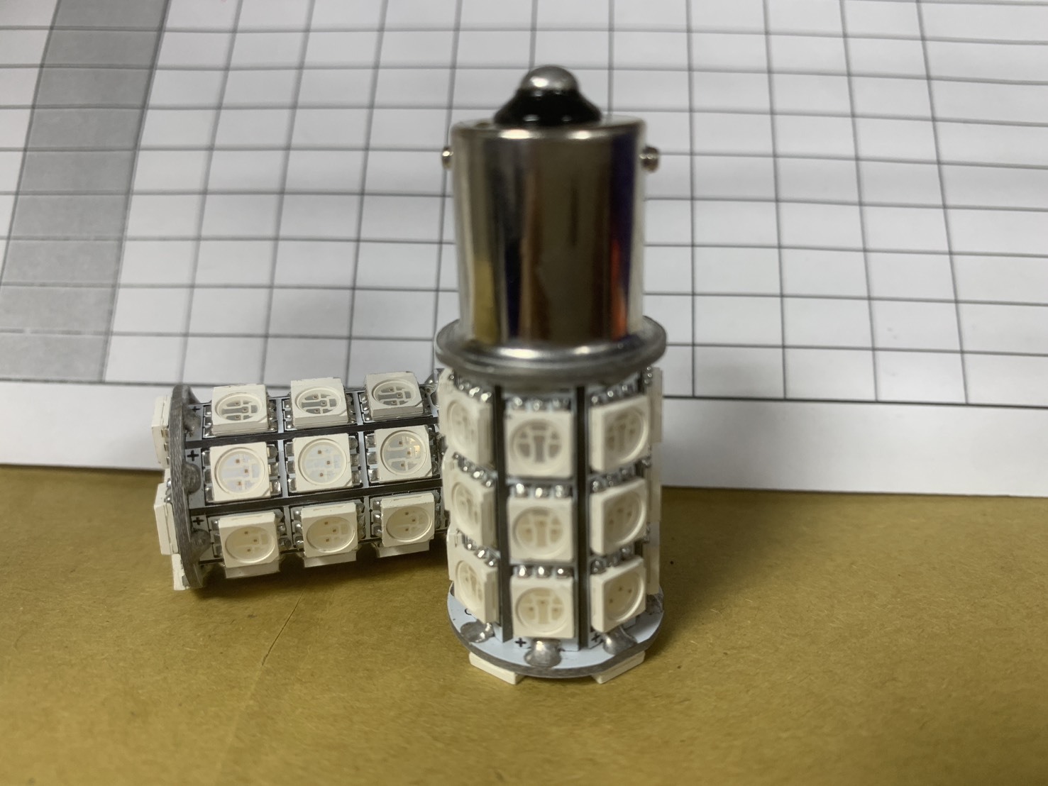 【庫存出清】1156 BA15S P21W 5050 30晶 SMD LED 黃光 寬電壓 12V~24V 無防快閃設計 (保固七天)