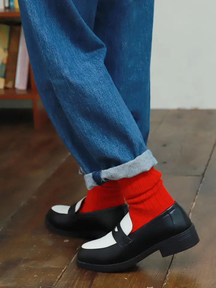 [現貨優惠] 靴下屋 粗針羅紋針織襪 21霧米