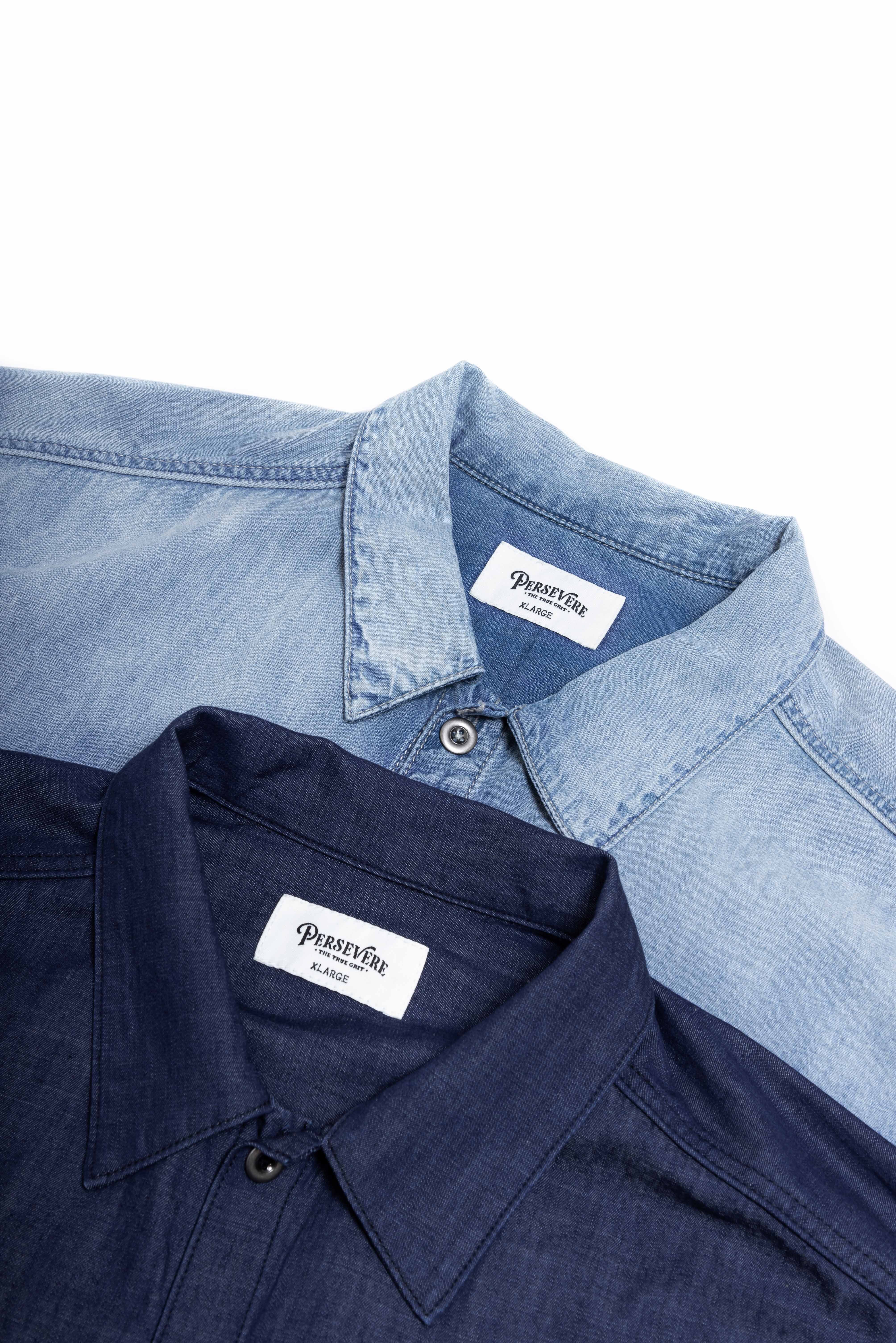 PERSEVERE WASHED DENIM SHIRT 水洗牛仔襯衫