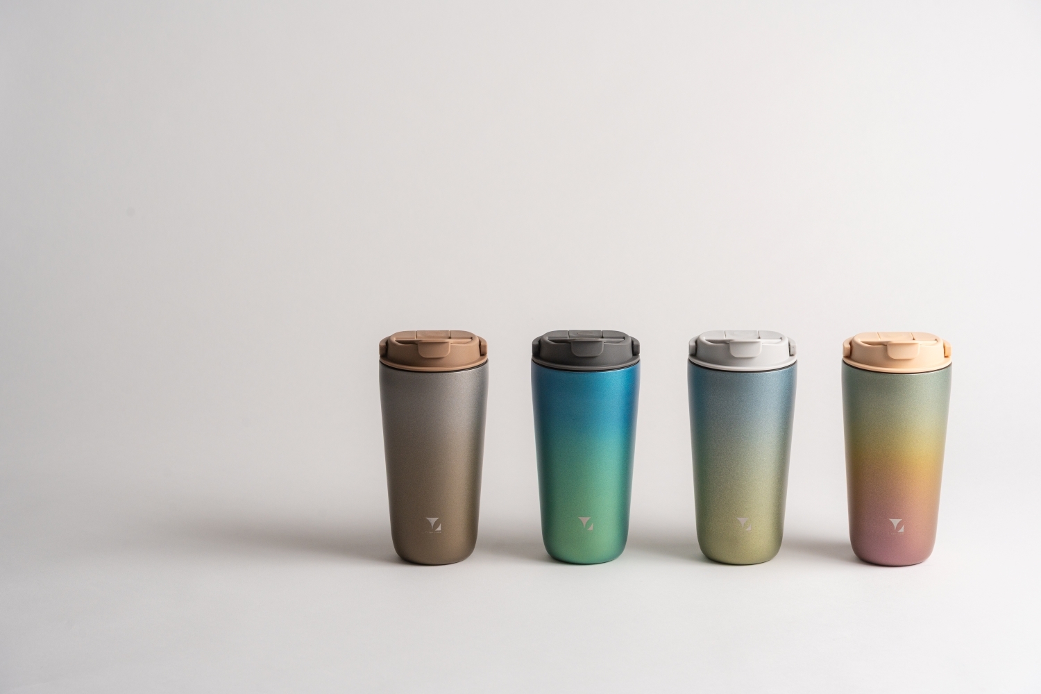 純鈦跳跳杯 MINI｜鈦色暈彩系列｜粉櫻Ｘ小鵝黃蓋