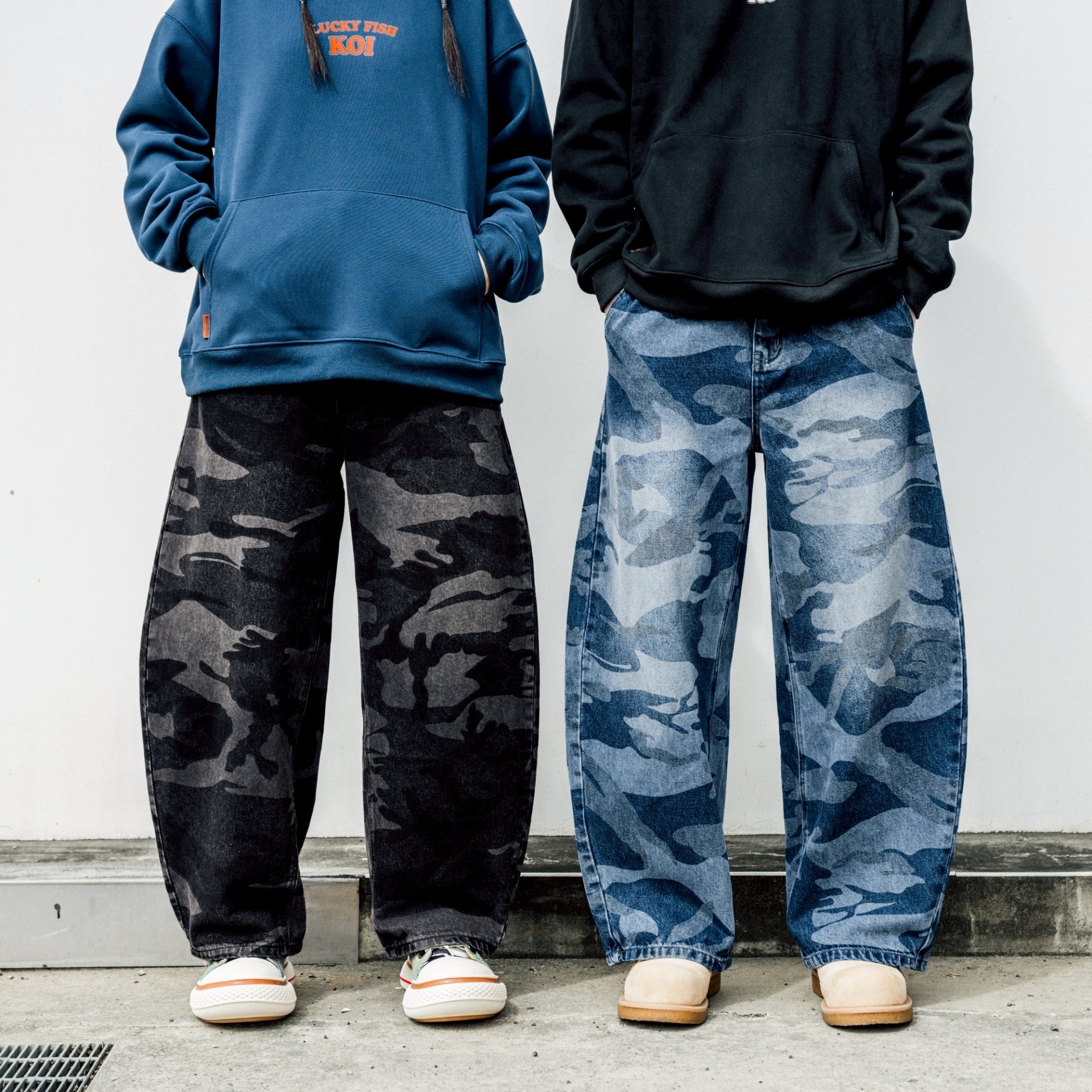 #預購 SBG 完美版型迷彩彎刀牛仔褲 兩色 SB3827