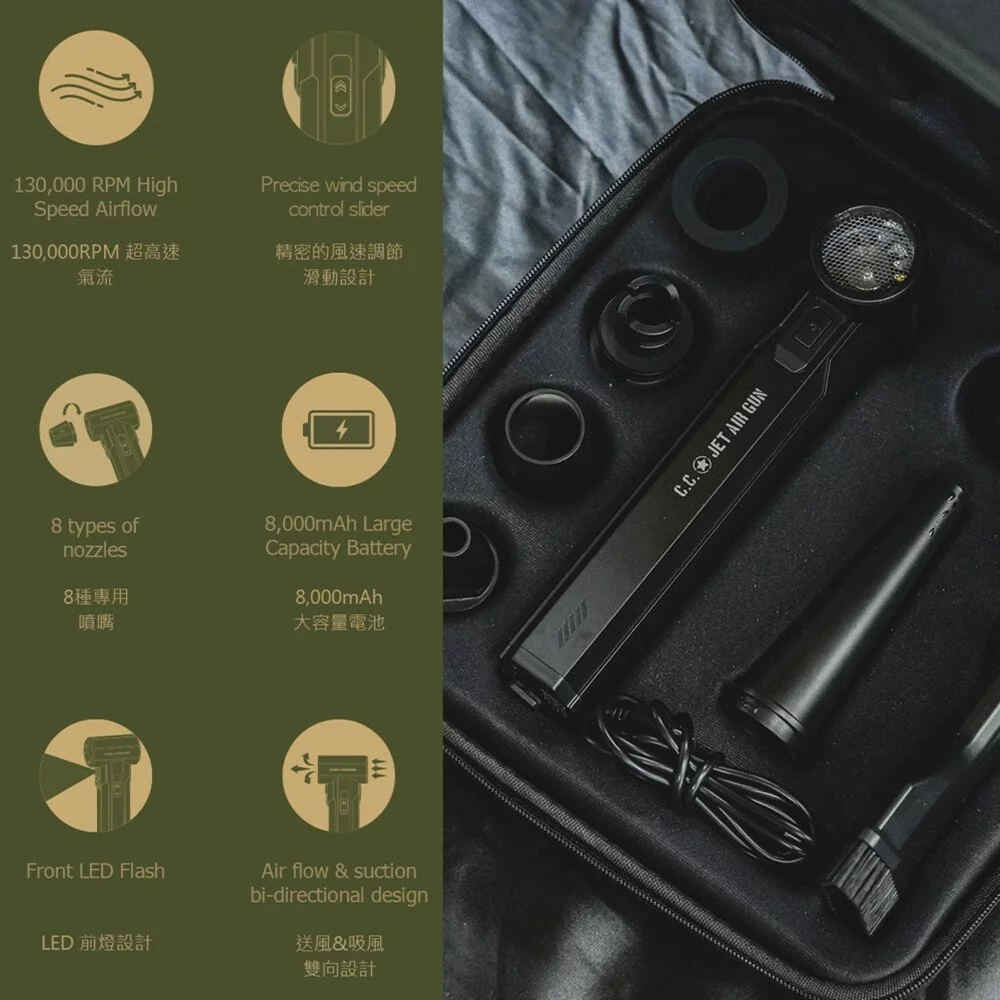 【CARGO】多功能無線空氣噴槍(贈吸塵器配件)