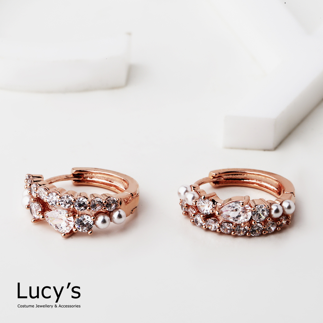 柔光珍鑽 易扣耳環 (三色) (121484/121485/121486)