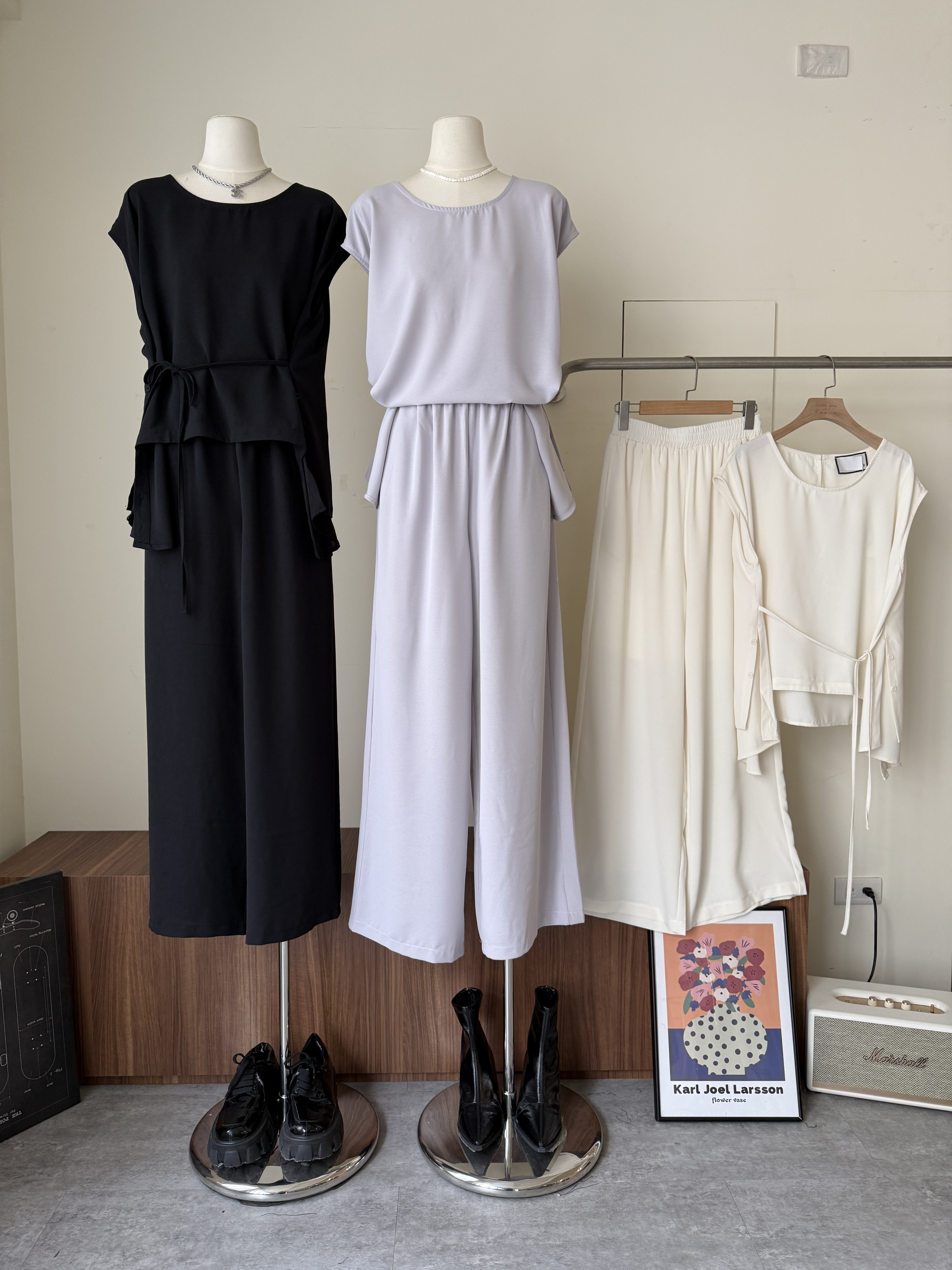 C1798-設計感雪紡套裝