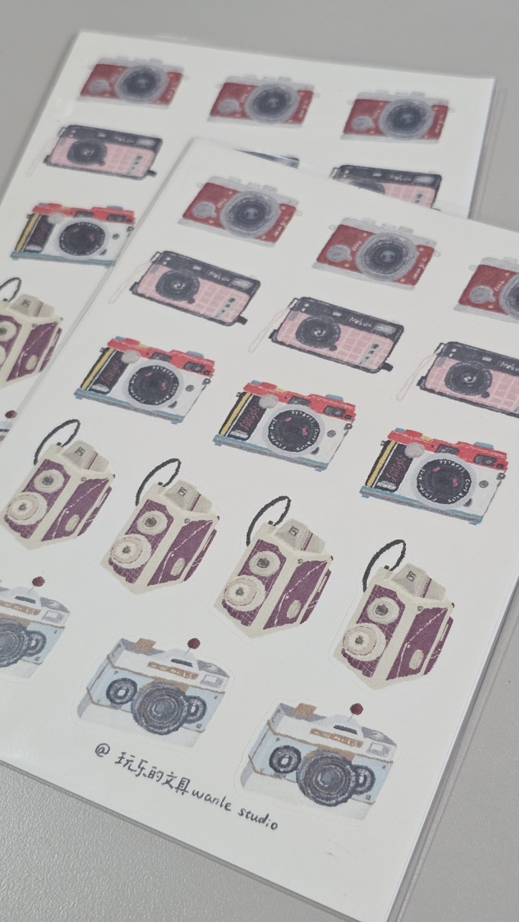 Wanle Studio - Sticker Sheet - Retro Camera