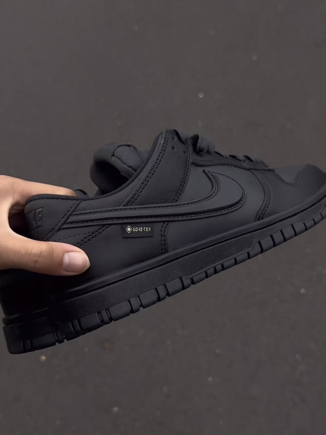 NIKE DUNK GTX 防潑水 立體勾系列 黑魂