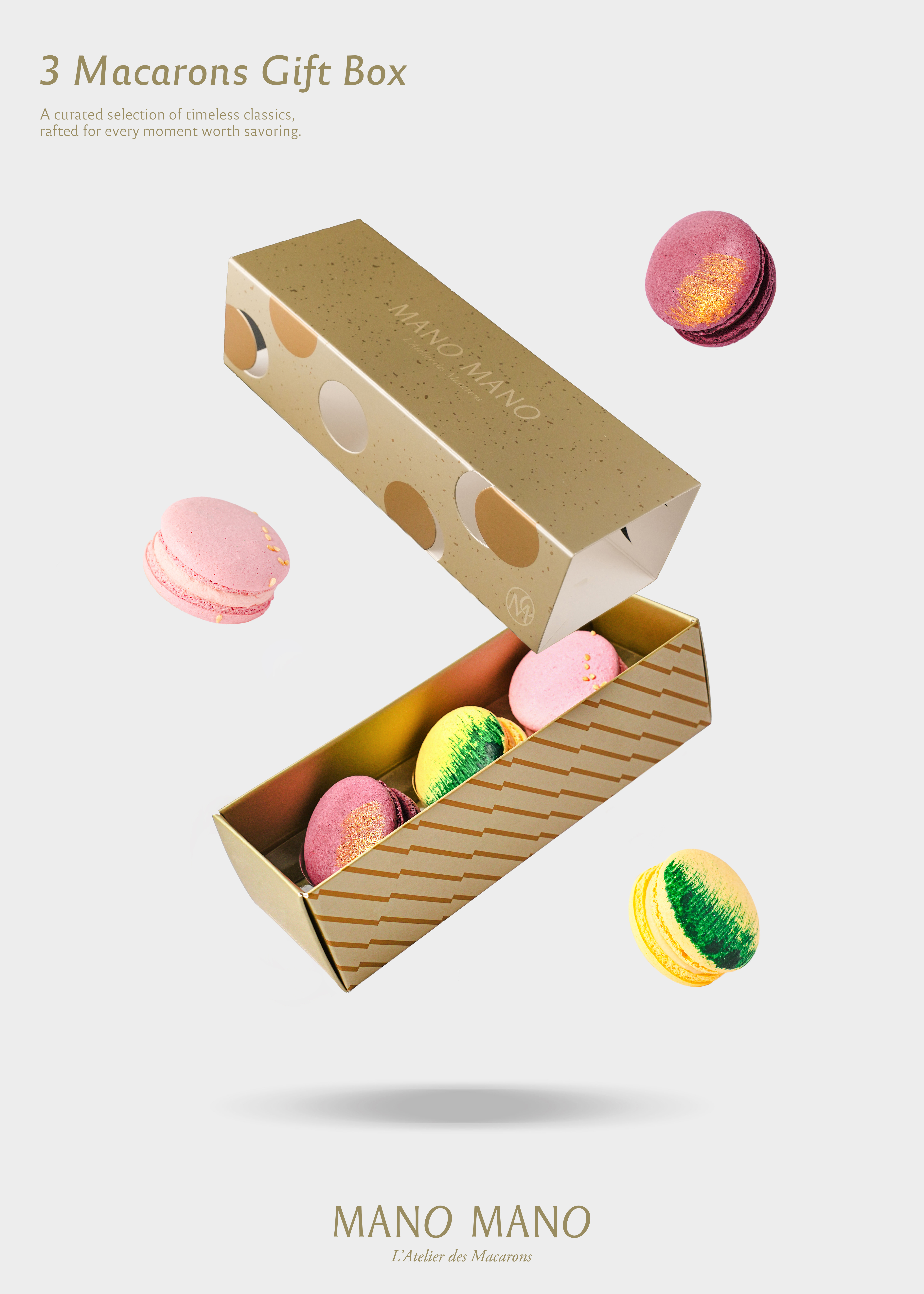 經典手工馬卡龍禮盒 | 3入