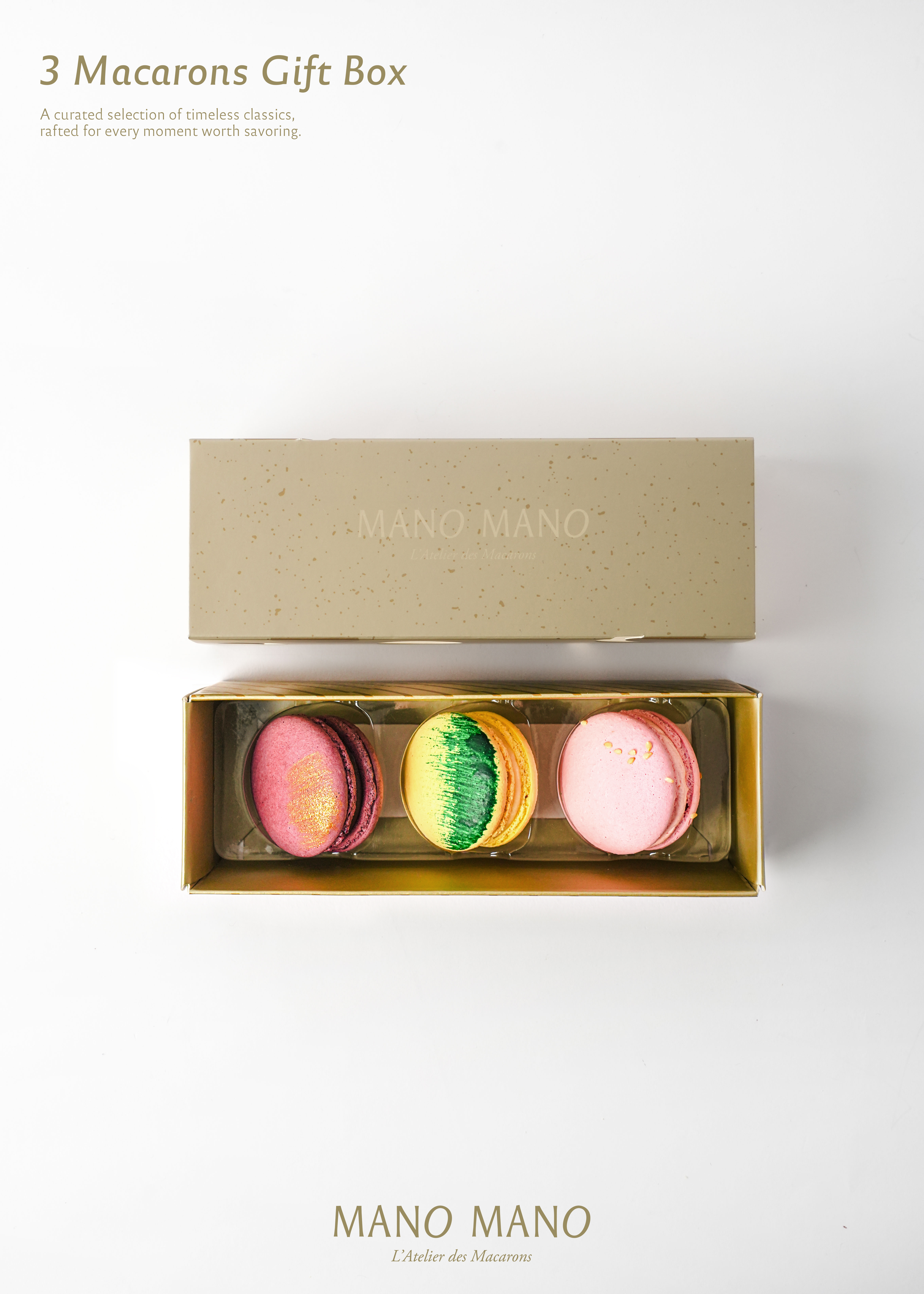 經典手工馬卡龍禮盒 | 3入