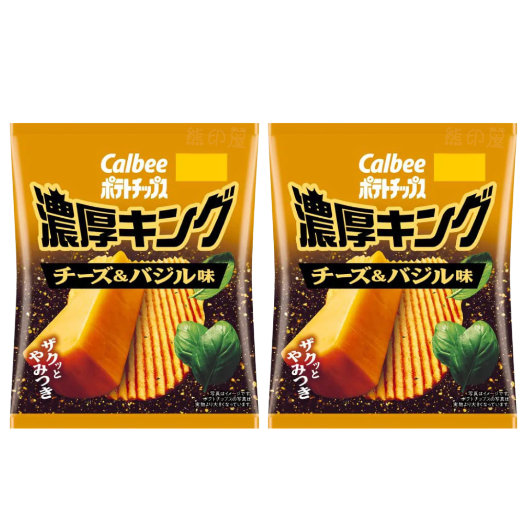 日本 卡樂B 濃厚芝士羅勒味薯片 52G X2 到期日 2026-6-30