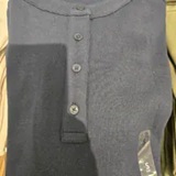 [S] TOMMY HILFIGER NAVY 3 BUTTON HENLEY LS SHIRT, XW06019-400 (STH1512)