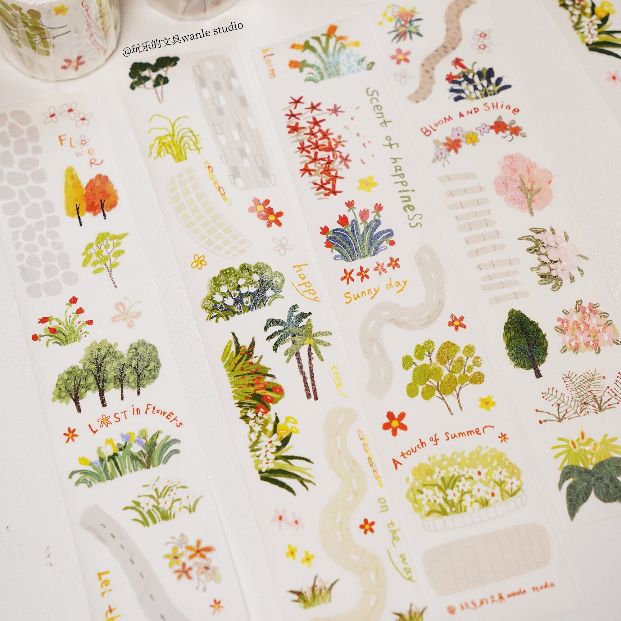 Wanle Studio - Die Cut Paper Tape - Roadside