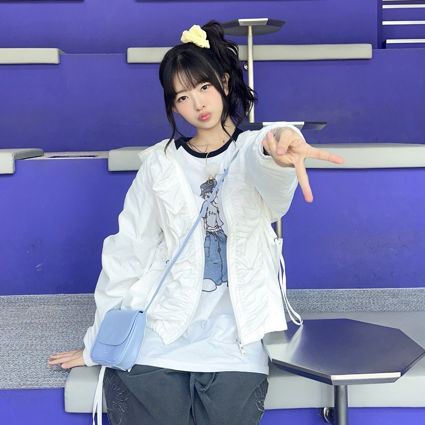 (rei同款) fancy club - pony star long sleeve (black)