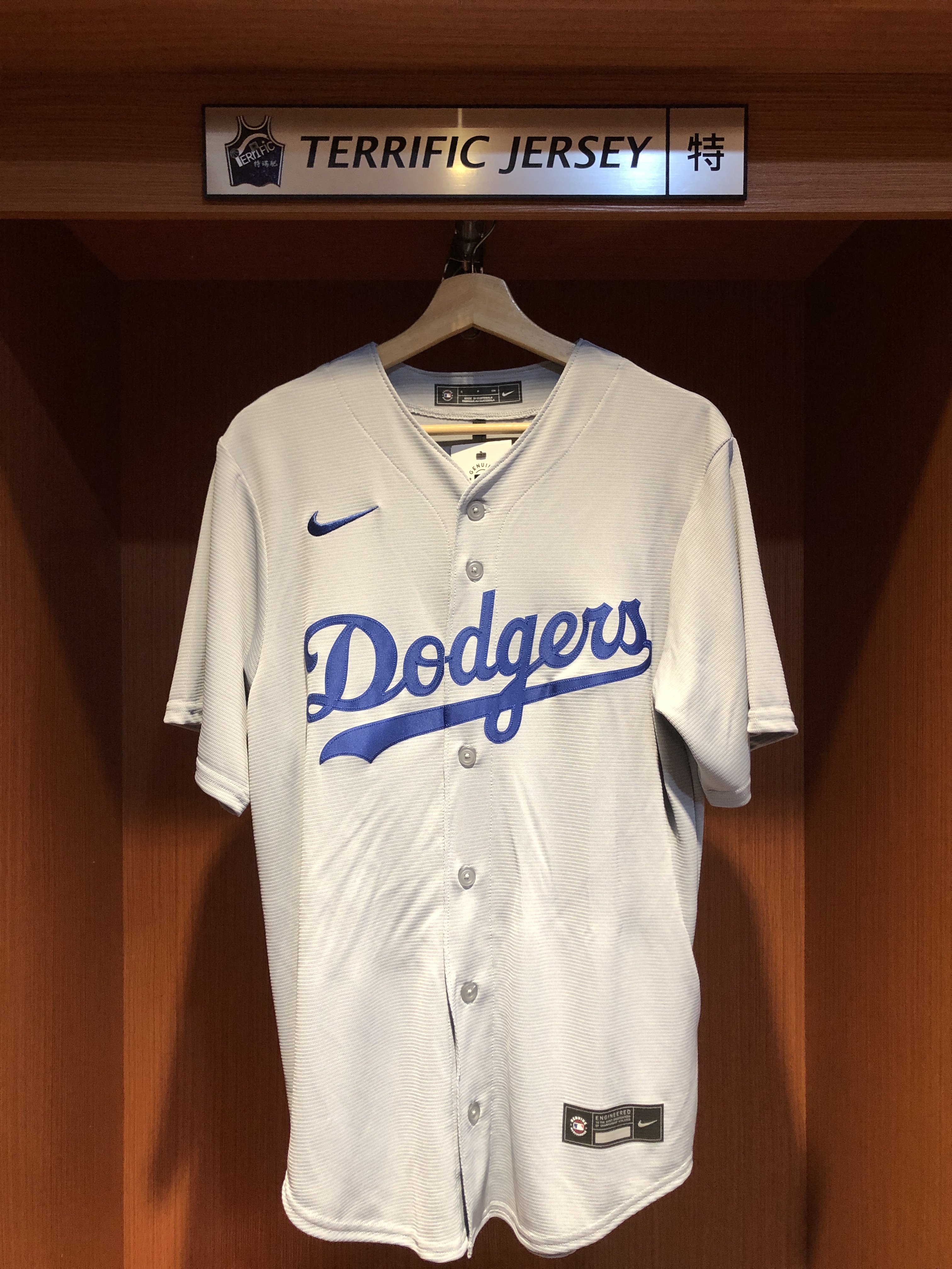 MLB球衣 Yoshinobu Yamamoto 洛杉磯道奇灰 山本由伸 Nike Replica Player Name Jersey 球迷版 熱轉印 全新