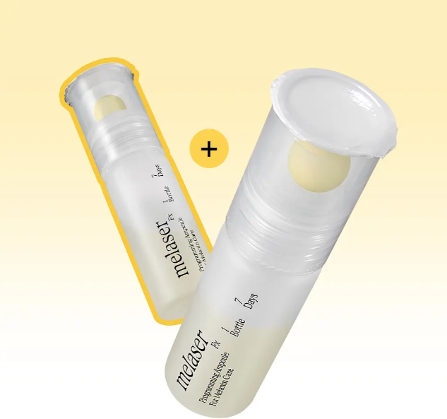 【1+1韓國OY限定組】ATHE MELASER 7日微精安瓶｜白色款 |透亮煥膚 × 黯沉提亮 × 淡化斑點