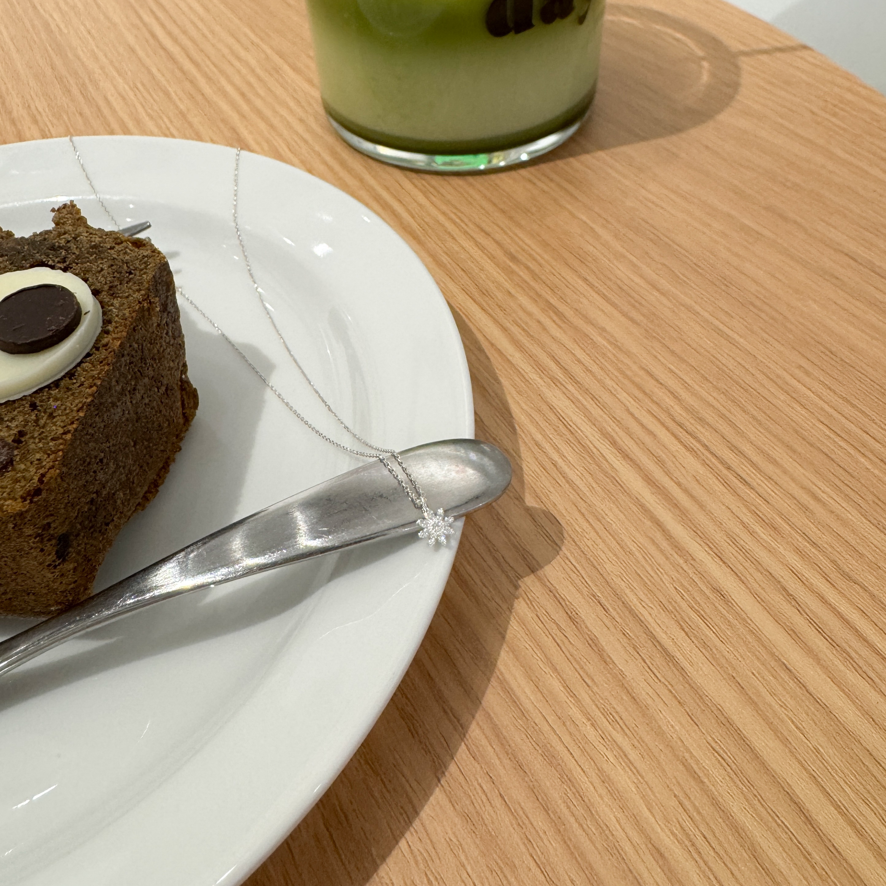 925純銀花花吊咀頸鏈