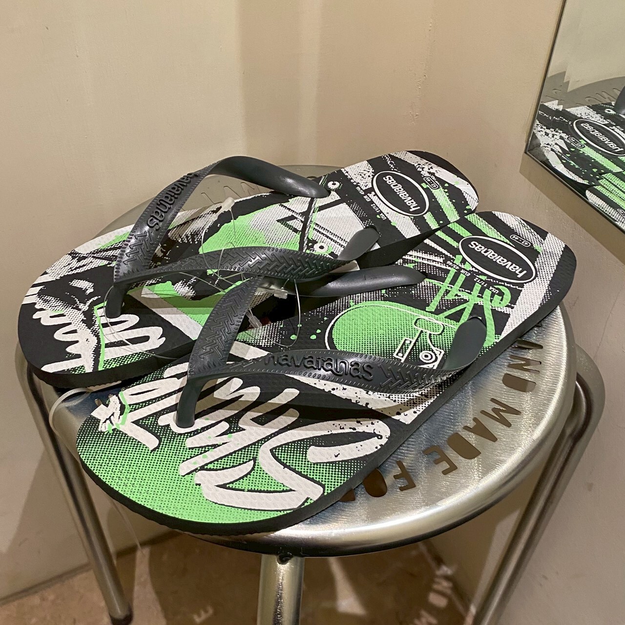 Havaianas 哈瓦仕 拖鞋 男女鞋 滑板運動 綠黑 4141348-0074U