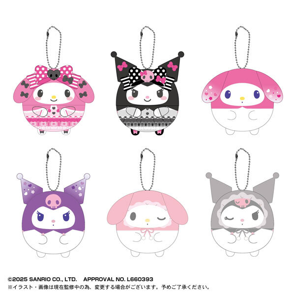 日本 Sanrio My Melody & Kuromi 手玉公仔匙扣盲盒