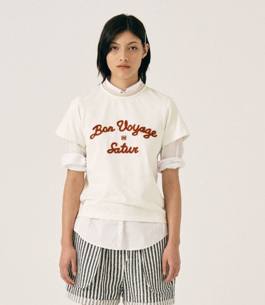 Satur｜必買25折扣款🌟極少庫存🌟(W) Satur Logo Voyage T-Shirt SA252WTS01 [6 colors]
